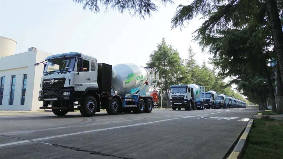 馭風而行，中集車輛15臺新能源攪拌車駛入湖北，繪就荊楚生態(tài)長卷